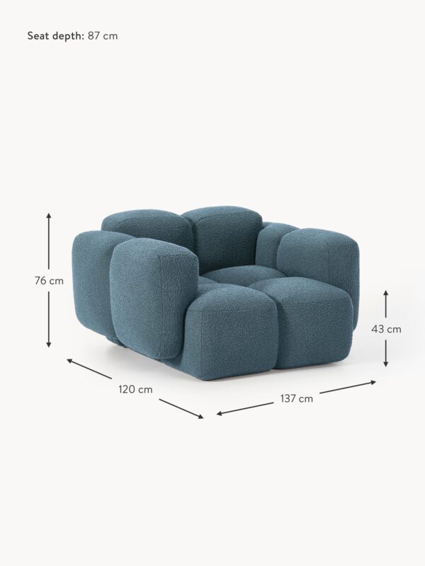 Bouclé Lounge Chair Tayla