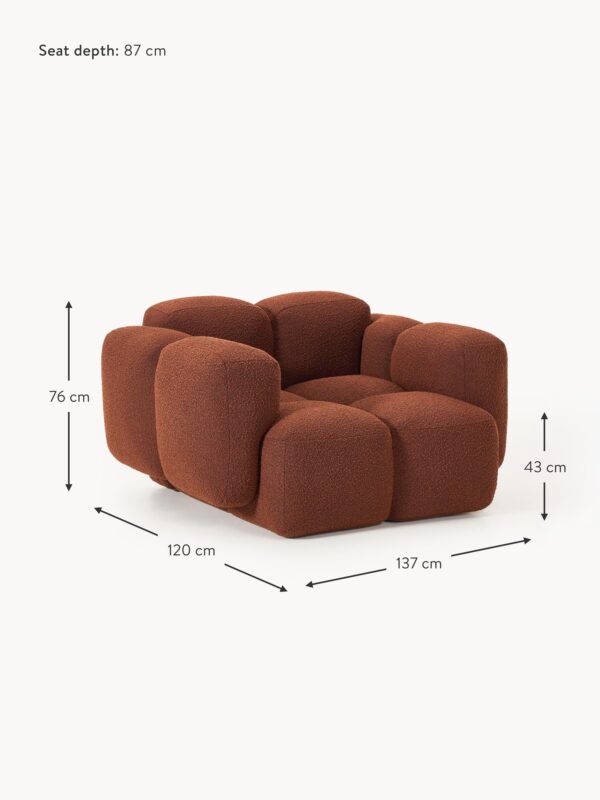 Bouclé Lounge Chair Tayla