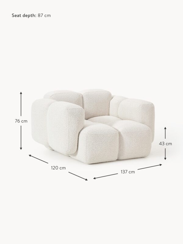Bouclé Lounge Chair Tayla