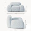 Bouclé Lounge Chair Wolke