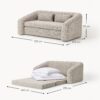 Bouclé Sofa Bed Eliot (2-seater)