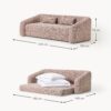 Bouclé Sofa Bed Eliot (3-seater)