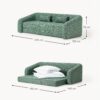 Bouclé Sofa Bed Eliot (3-seater)