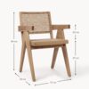 Dining Chair Sissi with Viennese Wickerwork