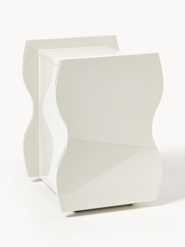 High-Gloss Bedside Table Emina