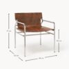 Leather Armchair Dion