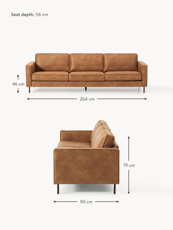 Leather Sofa Hunter (3-seater)