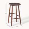 Mango Wood Bar Stool Nino