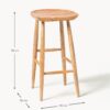 Mango Wood Bar Stool Nino