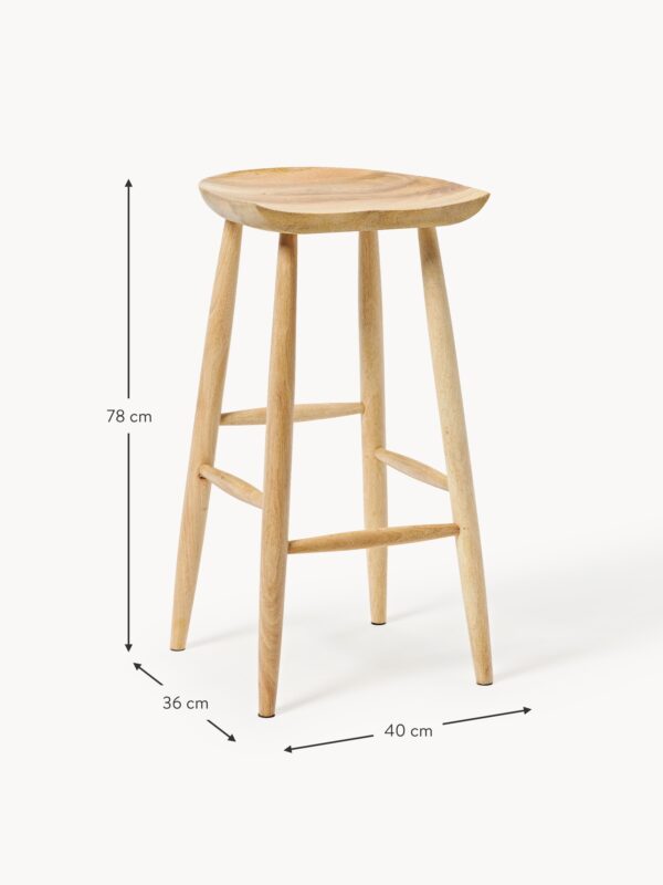Mango Wood Bar Stool Nino