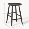 Mango Wood Counter Stool Nino
