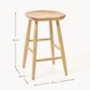 Mango Wood Counter Stool Nino