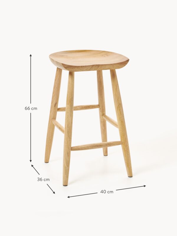 Mango Wood Counter Stool Nino