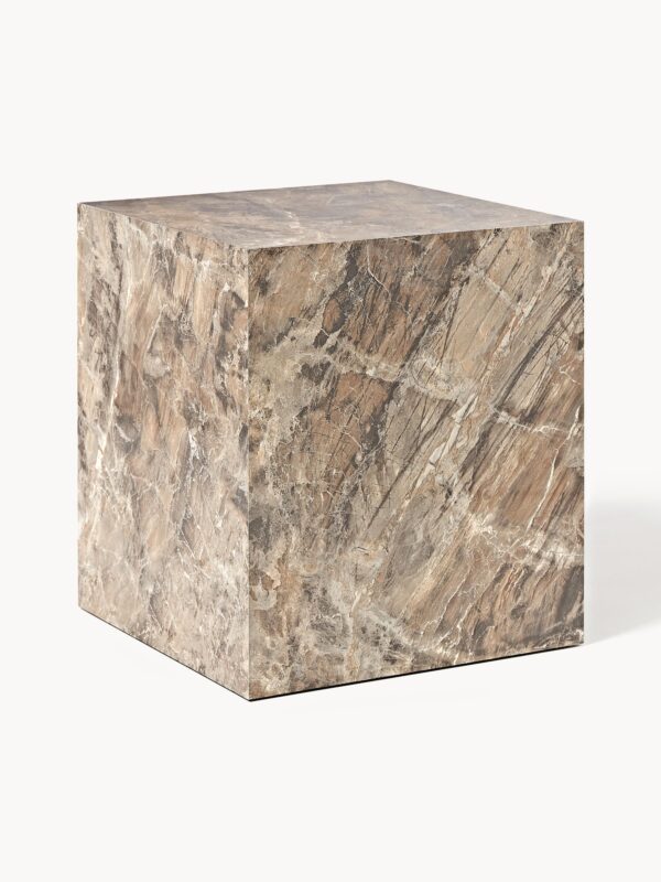 Marble Effect Side Table Lesley