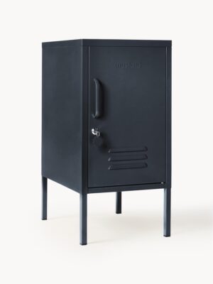 Metal Bedside Table The Shorty, Left- or Right-Hinged Options