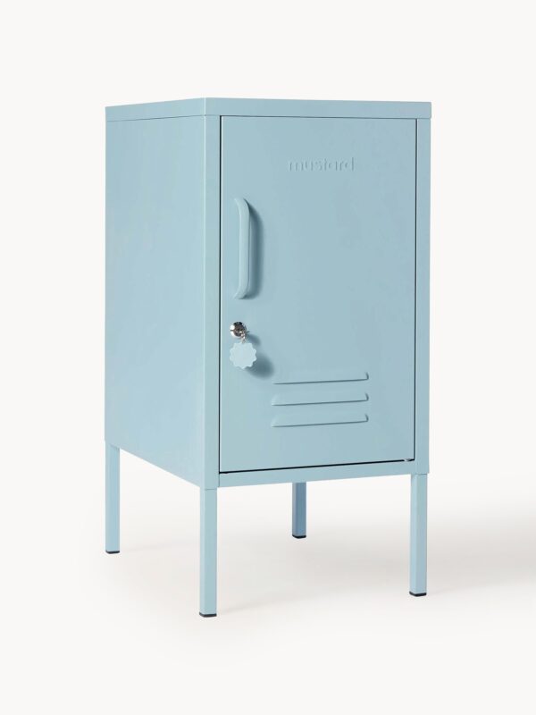 Metal Bedside Table The Shorty, Left- or Right-Hinged Options