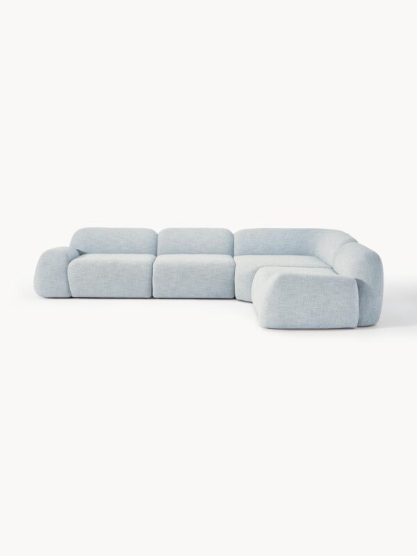 Modular Bouclé Corner Sofa Wolke (4-seater)