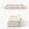 Modular Bouclé Sofa Wolke (4-seater)