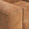 Modular Recycled Leather Sofa Lennon (4-seater) with Ottoman (left/right)
