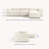 Modular Sofa Lennon (4-seater) with Ottoman (left/right)