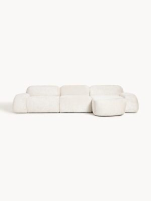 Modular Teddy Bouclé Corner Sofa Wolke (4-seater)