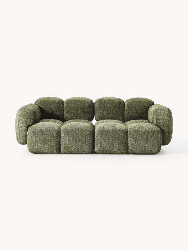 Modular Teddy-Bouclé Sofa Tayla (3-seater)