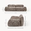 Modular Teddy Bouclé Sofa Wolke (3-seater)