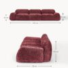 Modular Teddy Bouclé Sofa Wolke (4-seater)