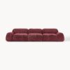 Modular Teddy Bouclé Sofa Wolke (4-seater)