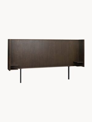 Oak Wood Headboard Redmond with Shelf