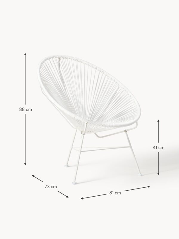 Plastic Wickerwork Lounge Chair Bahia