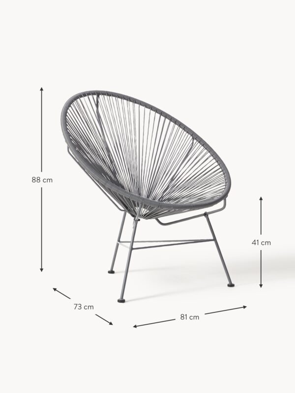 Plastic Wickerwork Lounge Chair Bahia