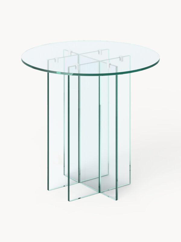 Round Glass Dining Table Anouk, in various sizes