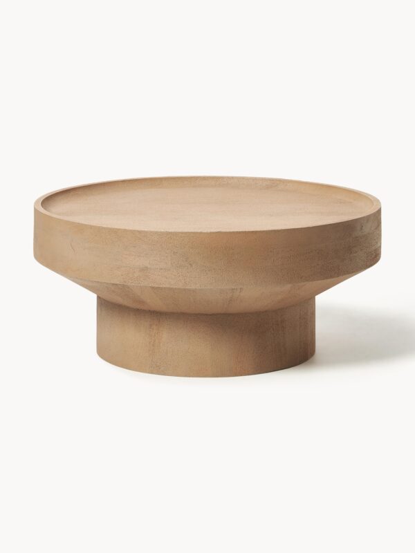 Round Mango Wood Coffee Table Benno