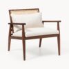 Rubberwood Lounge Chair Manuell