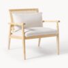 Rubberwood Lounge Chair Manuell