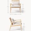 Rubberwood Lounge Chair Manuell