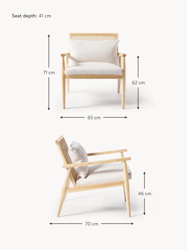 Rubberwood Lounge Chair Manuell