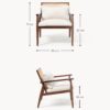 Rubberwood Lounge Chair Manuell