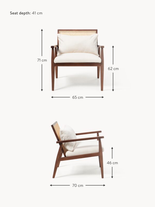 Rubberwood Lounge Chair Manuell