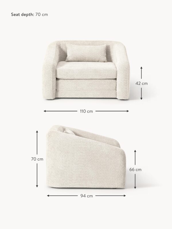 Teddy Bouclé Chair Bed Eliot
