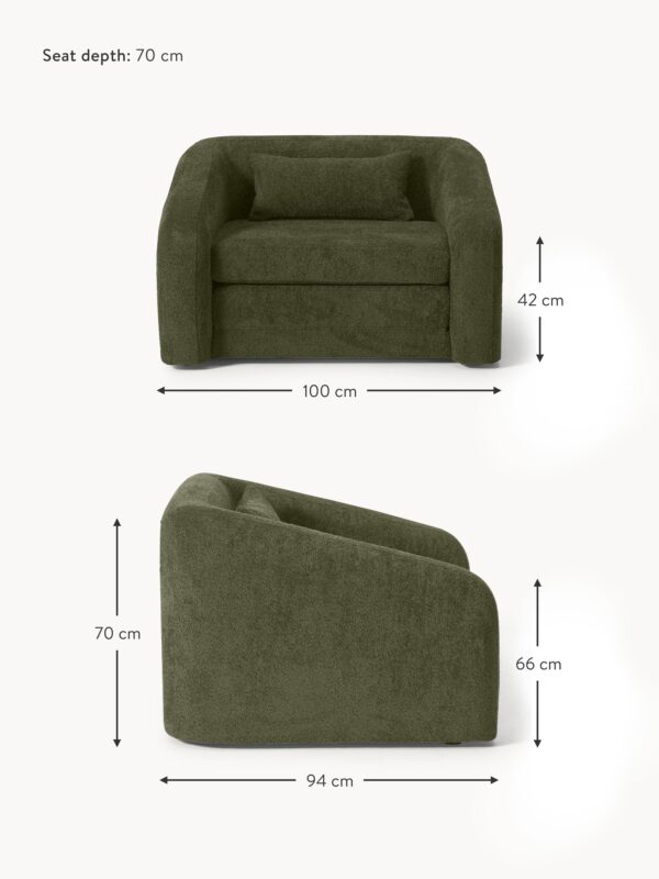 Teddy Bouclé Chair Bed Eliot