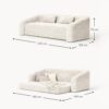 Teddy Bouclé Sofa Bed Eliot (3-seater)