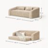 Teddy Bouclé Sofa Bed Eliot (3-seater)