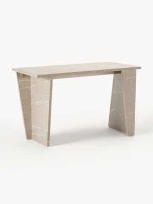 Travertine Effect Desk Liam