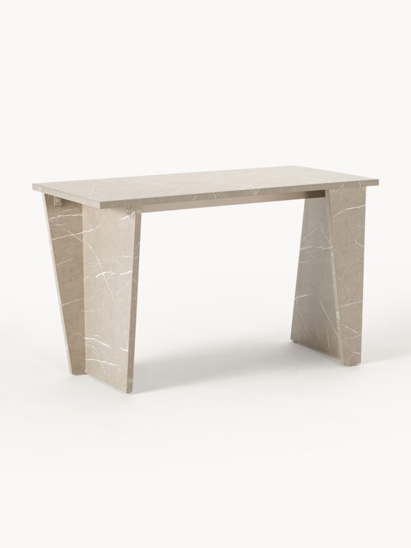 Travertine Effect Desk Liam