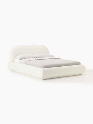 Upholstered Bouclé Bed Alba