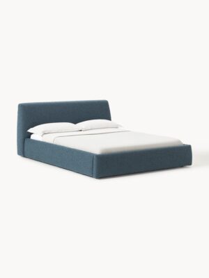 Upholstered Bouclé Bed Cloud with Storage Space