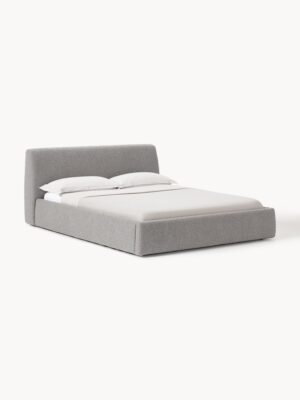 Upholstered Bouclé Bed Cloud with Storage Space