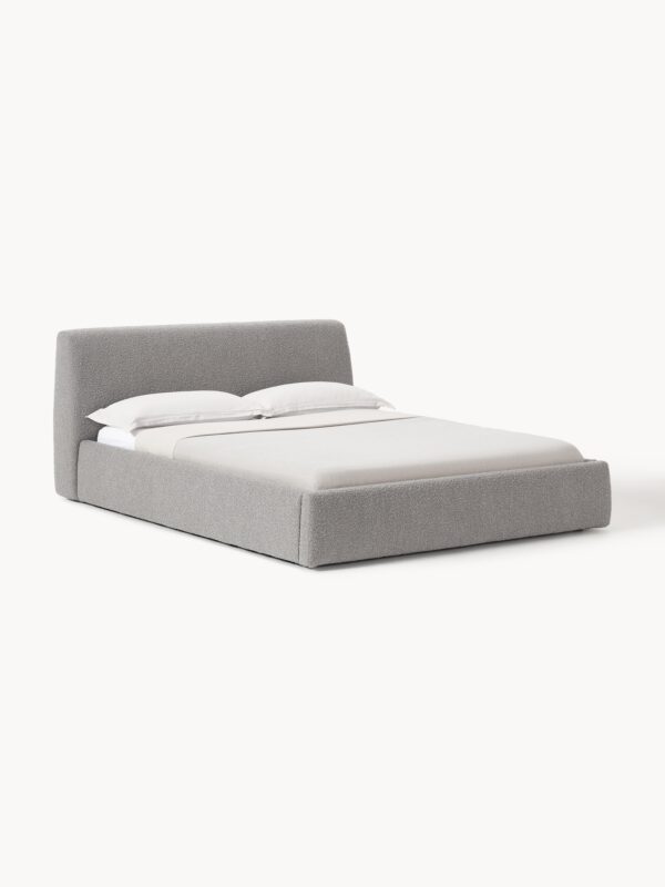 Upholstered Bouclé Bed Cloud with Storage Space